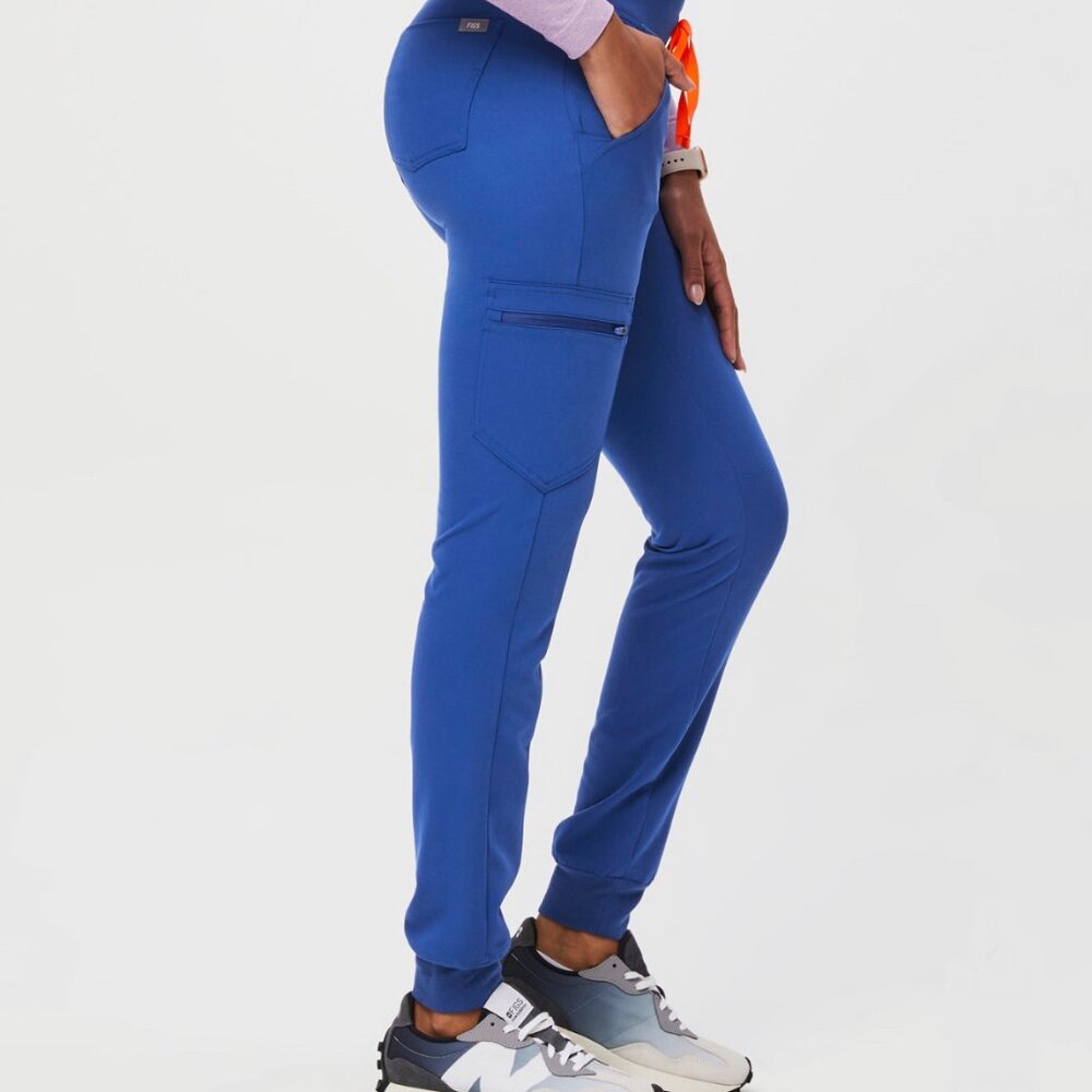 Figs Winning Blue Zamora Jogger Scrub Pants SP Small Petite